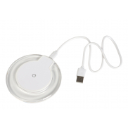 Stacja ładowania bezprzewodowego INDUCTION, biały, transparentny