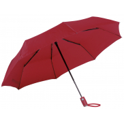 Automatyczny, wiatroodporny, składany parasol ORIANA, ciemnoczerwony