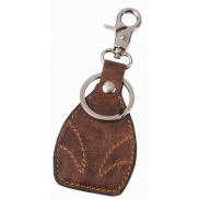 Brelok na klucze z prawdziwej skóry WILDERNESS., brązowy