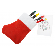 Zestaw do kolorowania NICOLA, biały, czerwony