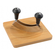 Zestaw do siekania ziół BUNCH, brązowy, srebrny