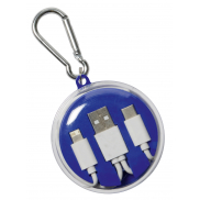 Słuchawki douszne LISTEN&CHARGE, niebieski