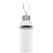 Szklana butelka TAKE WELL, biały, transparentny