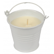 Świeca w wiaderku CLAM, biały