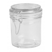 Szklany słoik CLICKY S, pojemność ok. 280 ml., transparentny