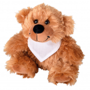 Pluszowy miś BERNHARD, , biały, brązowy