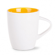 Kubek Joy royal white/żółty