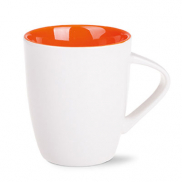 Kubek Joy royal white/pomarańczowy