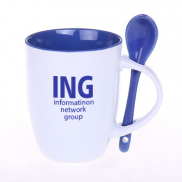 Kubek Easy II biało/reflex blue