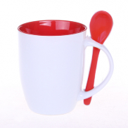 Kubek Easy II biało/czerwony