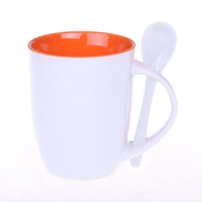 Kubek Easy II biało/pomarańczowy