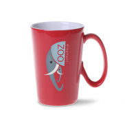 Kubek Elephant czerwono/biały