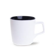 Kubek Barrel Pure biało/czarny