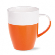 Kubek Mezzo pomarańczowo/royal white