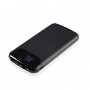 Bezprzewodowy power bank 8000 mAh Mauro Conti, ładowarka bezprzewodowa 5W | Eric - czarny