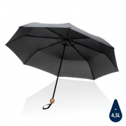 Mały bambusowy parasol 20.5' AWARE™ RPET - czarny