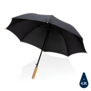 Bambusowy parasol automatyczny 23' AWARE™ RPET - czarny