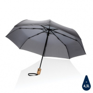 Bambusowy parasol automatyczny 21' AWARE™ RPET - szary