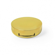 Pomadka ochronna, lusterko kieszonkowe - złoty