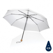 Mały bambusowy parasol 20.5' AWARE™ RPET - biały