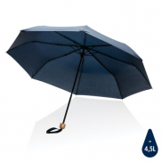 Mały bambusowy parasol 20.5' AWARE™ RPET - niebieski