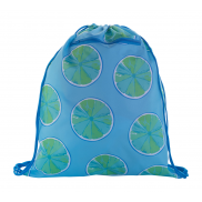 Personalizowany worek ze sznurkami - niebieski