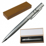 Wskaźnik laserowy z długopisem - szary