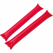 Dmuchane pałki kibica 2 szt. - czerwony