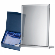 Szklany blok z podstawką - przeźroczysty