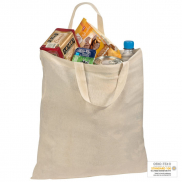 Torba bawełniana, krótkie uchwyty - naturalny