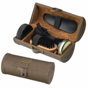 Zestaw do pielęgnacji obuwia - brązowy