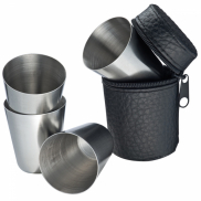 Zestaw 4 kieliszków - czarny