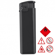 Zapalniczka plastikowa - czarny