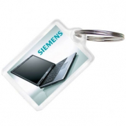 Brelok akrylowy - przeźroczysty - 4,8 x 3,1 x 0,7