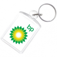 Brelok akrylowy - przeźroczysty - 5,5 x 3,4 x 0,6