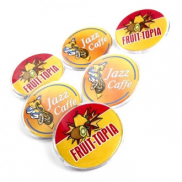 Plakietka akrylowa - przeźroczysty - ø 4,9