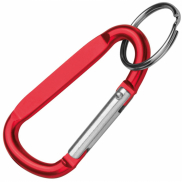 Brelok z karabińczykiem - czerwony