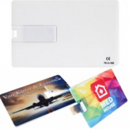 Pendrive karta z plastiku - biały