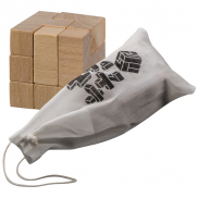 Drewniana gra-układanka - brązowy