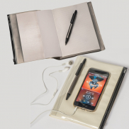 Notatnik z długopisem - biały