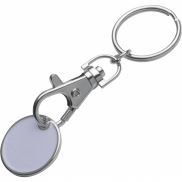 Brelok z żetonem - biały