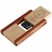 Pendrive drewniany - wielokolorowy