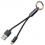 Kabelki do iPhone i Android z brelokiem - czarny