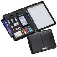 Teczka konferencyjna A4 z kieszenią na tablet - czarny