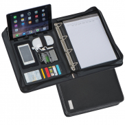 Teczka konferencyjna A4 z segregatorem - czarny