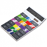 Kalkulator plastikowy CrisMa - biały