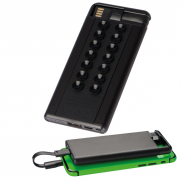 Power bank 4000 mAh z przyssawkami - czarny