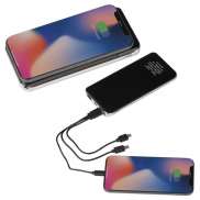 Power bank 8000 mAh indukcyjny - czarny