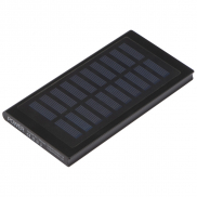 Power bank 8000 mAh - solarny - czarny