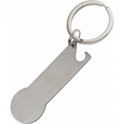 Brelok z żetonem - szary